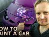 How to paint a car guide from start to finish purple airbrush on top