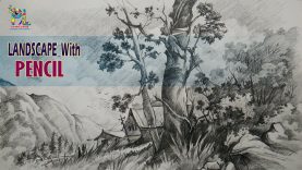 Simple Landscape Sketching and Shading With PENCIL Pencil Drawing Pencil Art