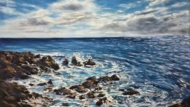 Painting a Beautiful Spain Seascape Pastel Painting Timelapse