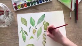 Watercolor Basics How to Paint Simple Leaves