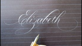 Calligraphy Names that begin with the Letter E Handwritten
