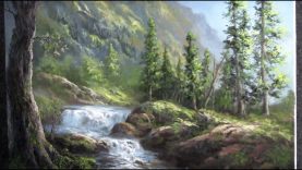 Oil Painting Waterfall Landscape Paint with Kevin Hill