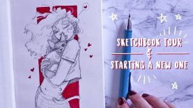 Starting a New Sketchbook!  Copic Marker & Illo Sketchbook