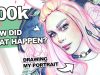 How to GROW your Art Youtube Channel 【A Self Portrait Watercolor Timelapse】