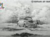 How to draw Scenery Art with A Old Car Pencil Sketching and Shading