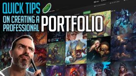 Quick TIps Creating a professional Portfolio for Illustration and Concept Art