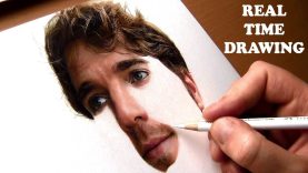 Real Time Drawing of Skin tone in Colored Pencils Shane Dawson