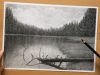 River Landscape Charcoal Drawing