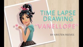 VANELLOPE Time Lapse Drawing Photoshop Illustration Portrait