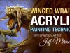 Winged Wraith acrylic painting technique by fantasy artist Jeff Miracola