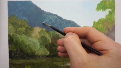 6 Landscape Painting Techniques On Panel Oil Painting Tutorial