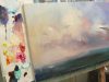 Marine painting by oil. Sea. Bright day. Part 1