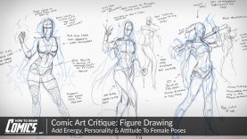 Comic Art Critique Figure Drawing Add Energy Personality and Attitude to Female Poses