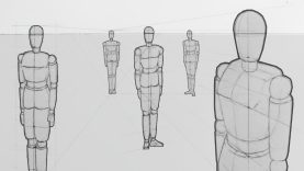 An Essential Technique for Drawing Figures Scaling In Perspective Part II
