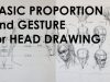 Basic Proportion and Gesture for Head Drawing