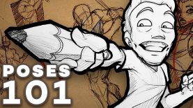 How to DRAW DYNAMIC POSES Action Foreshortening Construction and More