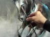 Impressionist Oil Painting Horse