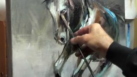 Impressionist Oil Painting Horse