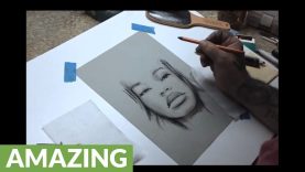 Time lapse captures artist39s amazing creativity