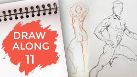 Draw Along Club 11 PRACTISE LIFE DRAWING with us