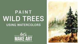 Watercolor Painting Tutorial Wild Trees Landscape