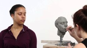 Clay Portrait Sculpture Time lapse by Melanie Furtado
