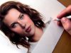 Drawing Scarlett Johansson Colored Pencils Portrait