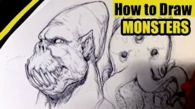 How to Draw a Monster Head Easy Thing to Draw