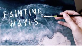 How to Paint Realistic Ocean Waves Painting Tutorial
