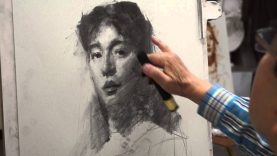 Nitram Presents a Charcoal Portrait by Yim Mau Kun