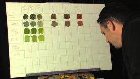 Painting Tips and Tricks Creating A Color Mixing Chart For Landscape Greens by Tim Gagnon