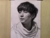 Portrait Drawing in Pencil Young Man