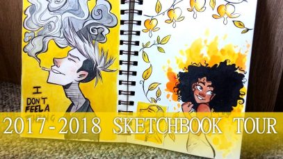 Old Anime Art Sketchbook Tour 