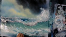 how to spray paint a wave speed painting spray paint art secrets lesson