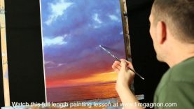 A Certain Glow Acrylic time lapse painting of sunset and water with Tim Gagnon