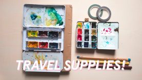 Art Supplies I Travel With Sketchbook Tour Vlog