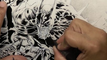 Detective Comics Cover 985 inking