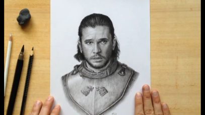 Jon Snow Pencil Drawing Timelapse Game of Thrones Artwork