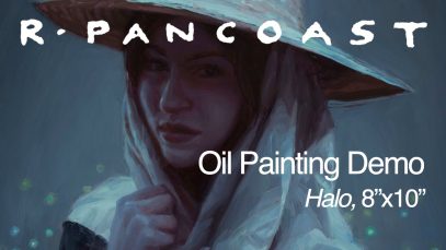 Oil Painting Demonstration Halo oil on board 8quotx10quot