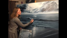 Painting Stormy Ocean Scene Part II
