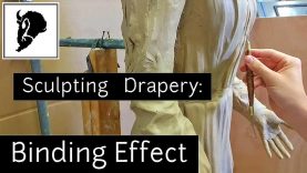 Part 2 How to Sculpt Clothing Fabric on a Clay Sculpture Fritz Hoppe Studio Drapery Tutorial