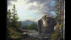 Sunshine Across the Cliffs Paint with Kevin Hill Landscape painting