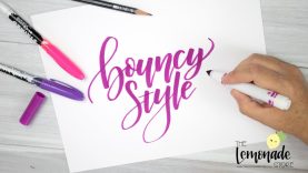 BOUNCY LETTERING An Easy Tutorial on How To do Bouncy Calligraphy Style