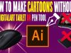 HOW TO MAKE CARTOONS WITHOUT A DIGITAL ART TABLET OR PEN TOON ADOBE ILLUSTRATOR