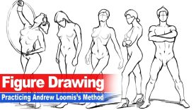 Figure Drawing No.11 Using Andrew Loomis39s Method