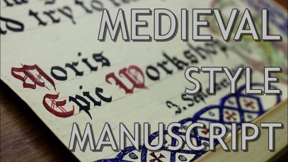 Medieval Style Manuscript Making of