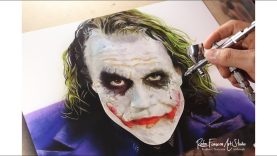 Painting Joker Airbrush Joker Heath Ledger Rafa Fonseca
