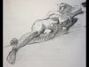 RARE Charcoal Drawing Demo PREVIEW Foreshortening Explained Female Reclining by Steve Carpenter