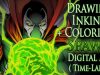 Drawing Inking Coloring SPAWN Digital Art Time Lapse