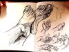 Hands and Feet Life Drawing Sketchbook Flip Through 2016